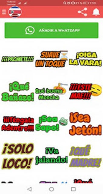 Image 0 for Stickers Costa Rica para …