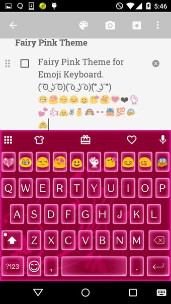 Image 1 for Fairy Pink Emoji Keyboard