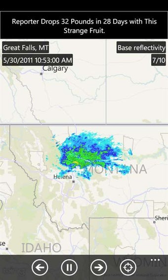 Imagen 1 para Weather Radar for Windows…
