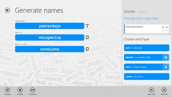 Image 0 for NameStorm for Windows 8