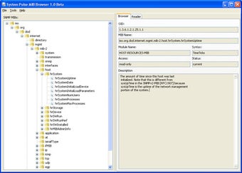 Image 0 for System Pulse MIB Browser