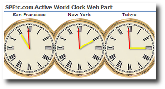 Image 0 for SharePoint World Clock We…