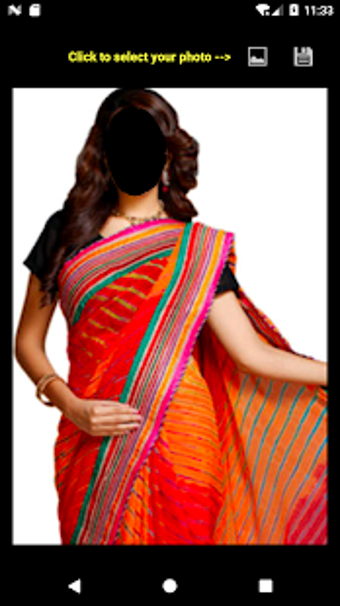 Image 1 for Bandhani Saree Face Chang…
