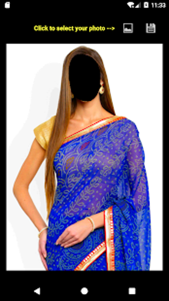 Image 2 for Bandhani Saree Face Chang…