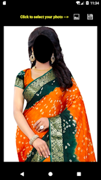 Image 3 for Bandhani Saree Face Chang…