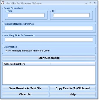 Image 0 for Lottery Number Generator …