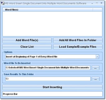 Image 0 for MS Word Insert Single Doc…