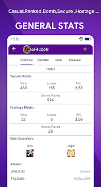 Image 0 for R6 Tracker : Real Time R6…