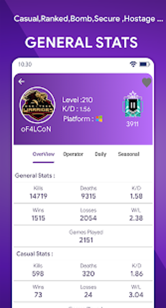 Image 0 for R6 Tracker : Real Time R6…
