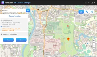 Image 0 for FoneGeek iOS Location Cha…