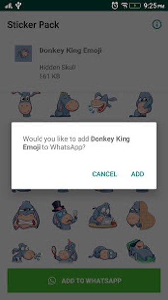 Imagen 1 para Donkey king Sticker for W…