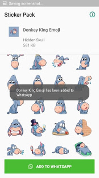 Imagen 1 para Donkey king Sticker for W…