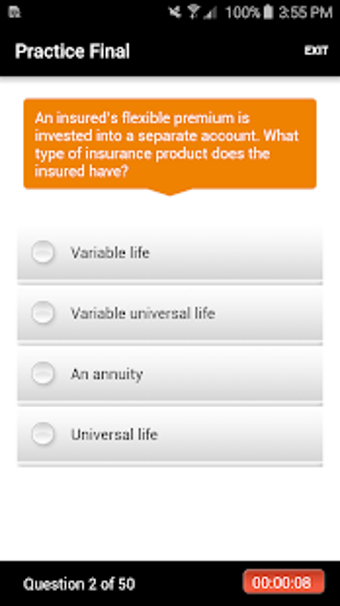 Imagen 1 para ExamFX Life Exam Prep