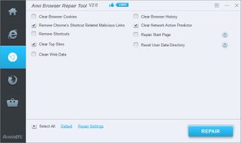 Image 1 for Anvi Browser Repair Tool