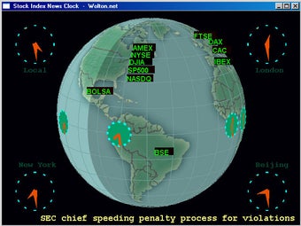 Image 0 for Stock Index News Clock