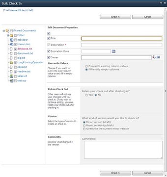 Imagen 0 para Bulk Check In