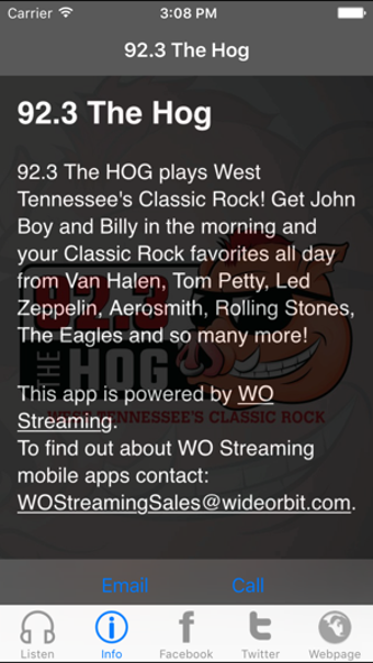 Image 0 for 92.3 The Hog