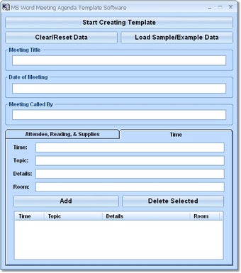 Image 0 for MS Word Meeting Agenda Te…