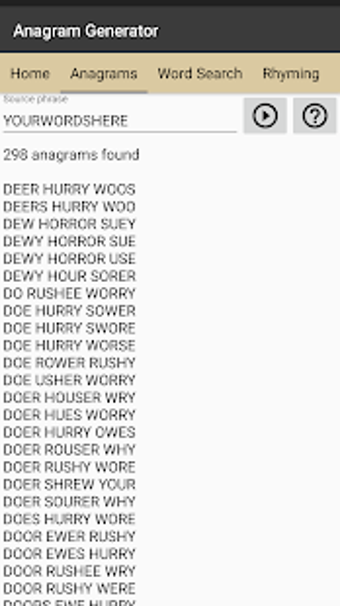 Imagen 1 para Anagram Generator
