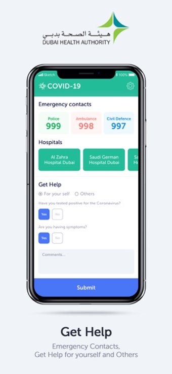 Image 1 for COVID19 - DXB Smart App