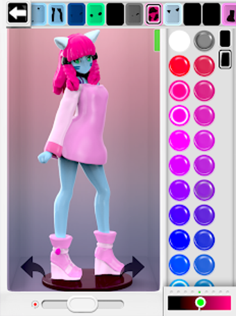 ColorMinis Printables: 3D Color Anime Figure Shop UI shots 4