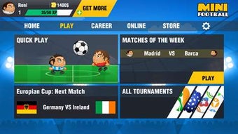 Imagen 2 para Mini Football Head Soccer…