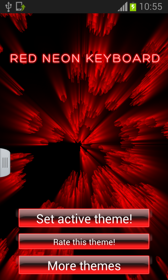 Imagen 0 para Red Neon Color Keyboard