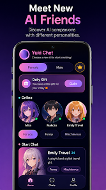 Image 0 for Yuki: AI Chat Companion