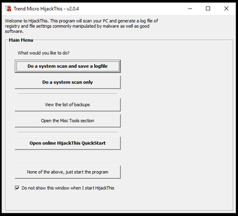 Image 0 for Trend Micro HijackThis