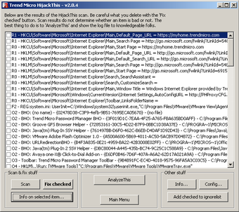 Image 1 for Trend Micro HijackThis