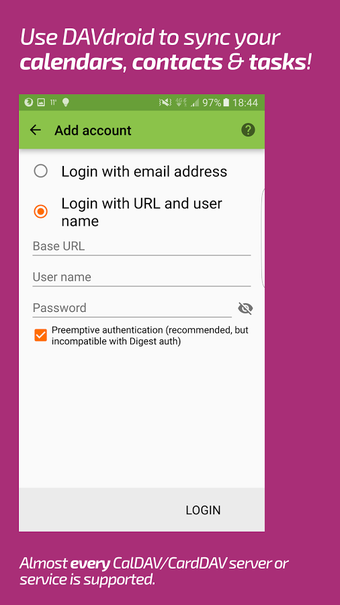 Imagen 0 para DAVdroid - CalDAV/CardDAV…