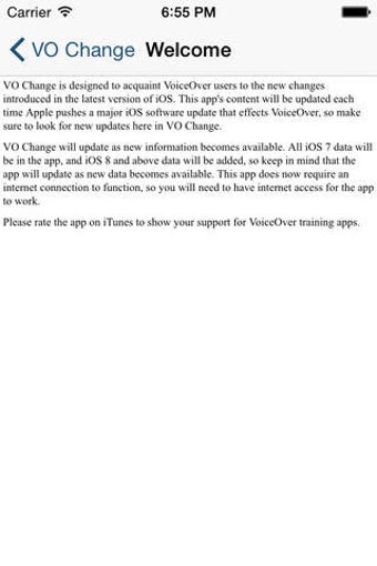 Image 0 for VO Change for iOS