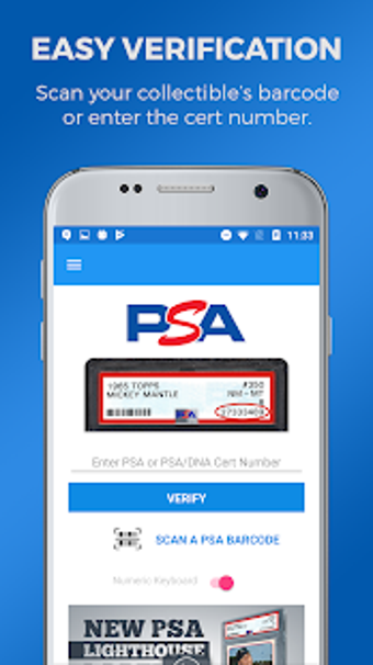 Image 0 for PSA Cert Verification