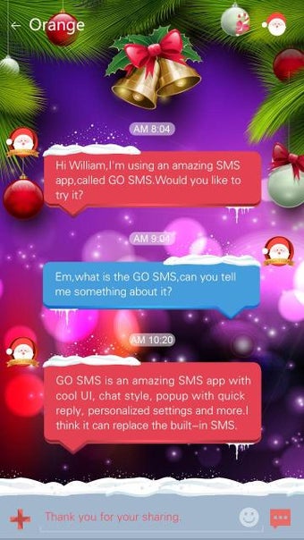 Imagen 3 para GO SMS CHRISTMAS NIGHT TH…