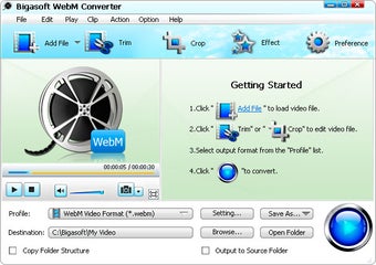 Imagen 0 para Bigasoft WebM Converter