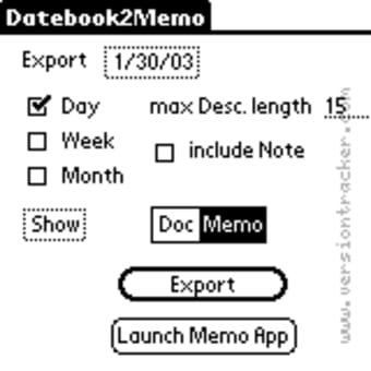 Image 0 for Datebook2Memo (Date2Memo)