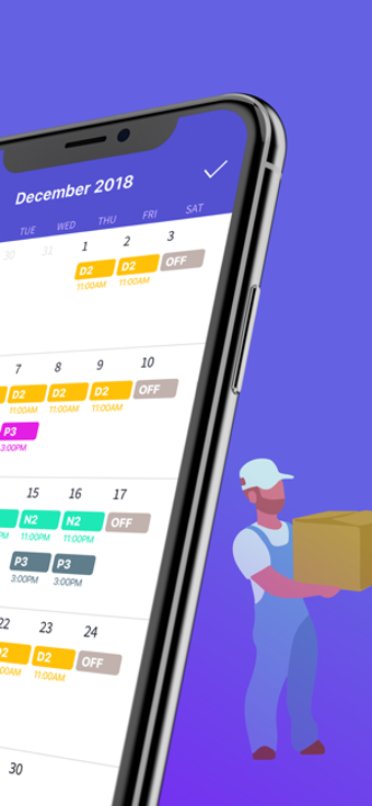 Imagen 2 para Shift Days - Work Tracker