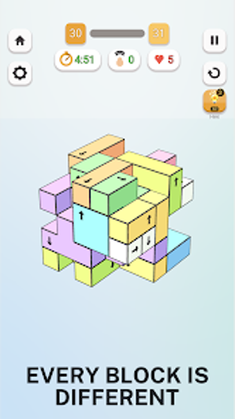 Image 0 for Arrow Puzzle 3D: Cube Blo…