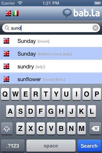 Image 0 for English Italian Dictionar…
