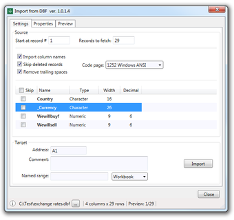 Image 1 for Excel DbfMate