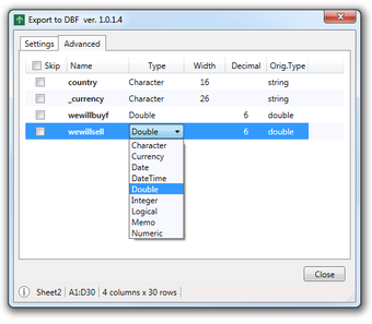 Image 2 for Excel DbfMate