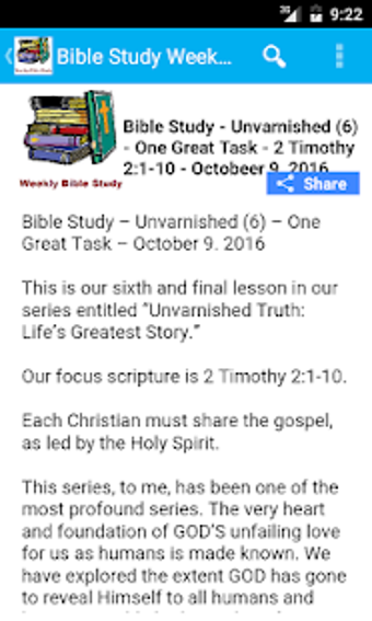 Image 0 for Weekend Bible Study- Week…