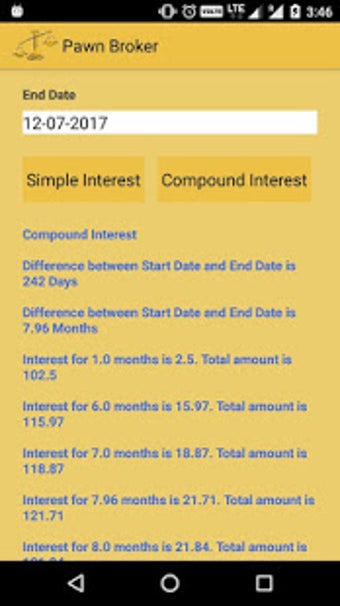 Imagen 1 para Pawn Broker Loan Interest…