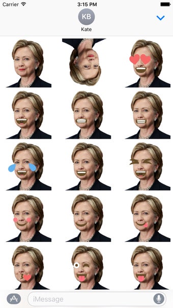 Image 3 for Hillary Clinton Emoji Sti…