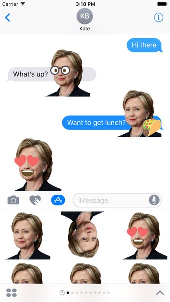 Image 0 for Hillary Clinton Emoji Sti…
