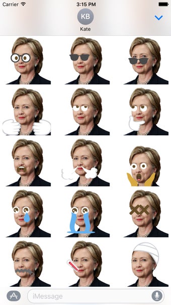 Image 1 for Hillary Clinton Emoji Sti…