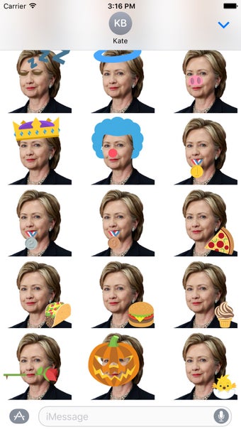 Image 2 for Hillary Clinton Emoji Sti…