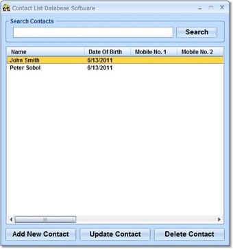 Image 0 for Contact List Database Sof…