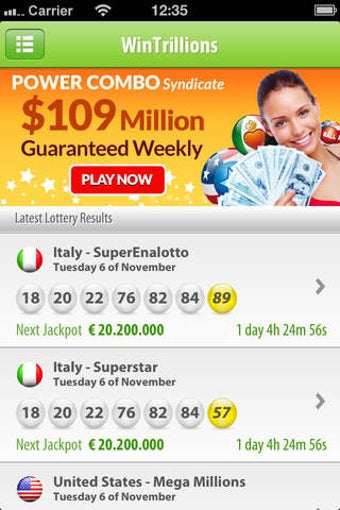 Image 0 for Lottery Results from Wint…