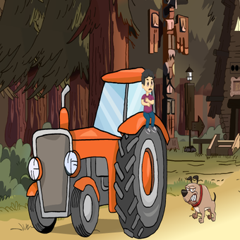 Image 1 for Small Boy Escape From Dog